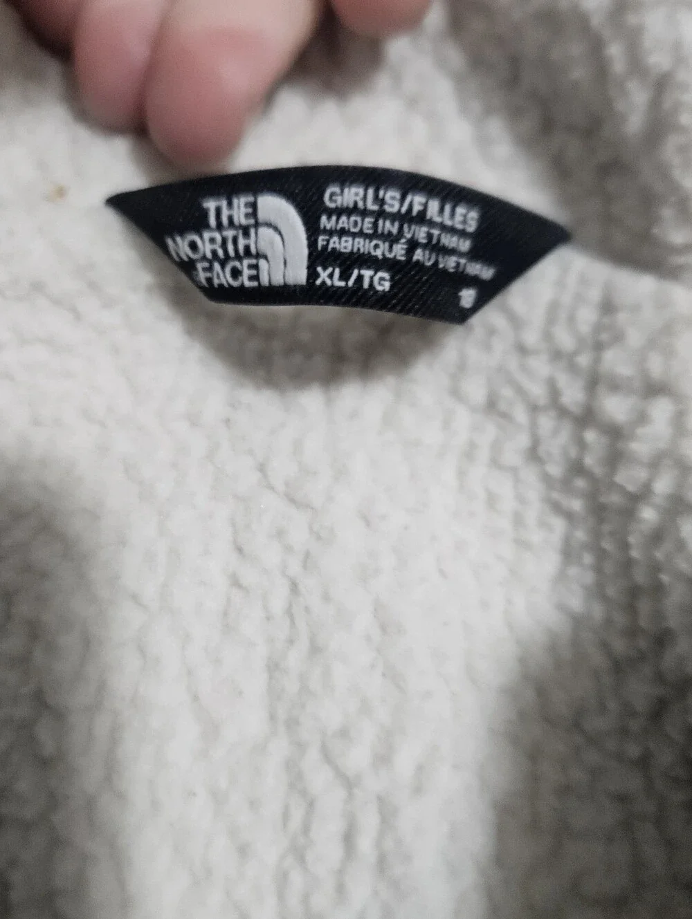 The North Face Olive Green Hooded Shell Jacket Girls XL  Dryvent